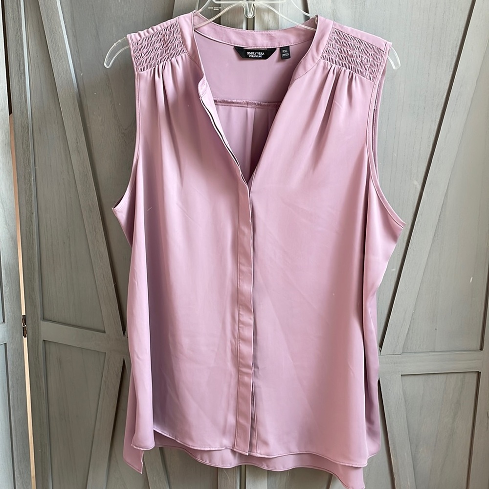 Purple dressy tank top